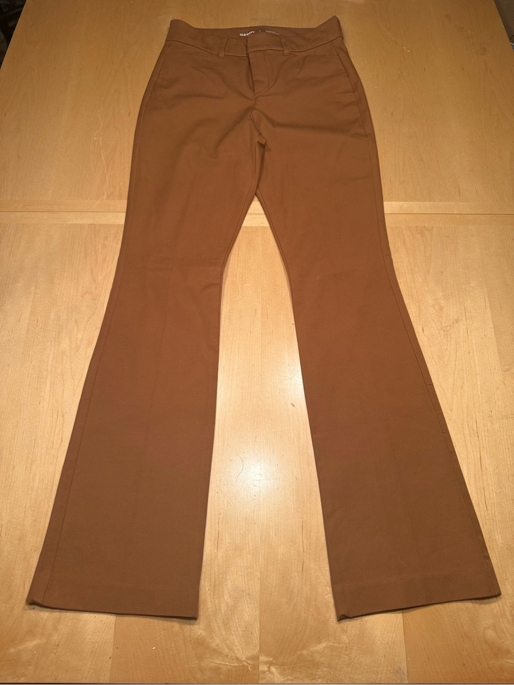 Old Navy Pixie Flare Pants in Rust Brown